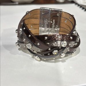 Brighton Brown and Silver Multi-Strand Bracelet